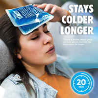 Compresses réutilisables en gel doux chaudes et froides pour soulager les blessures, apaisantes, pour les blessures légères, compresses de glace 27*13cm