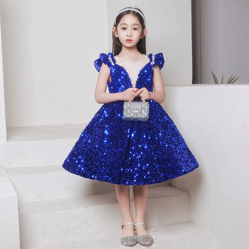 Little Girl's Multicolor Balloon Print Flutter Sleeve Dress – Cuteheads