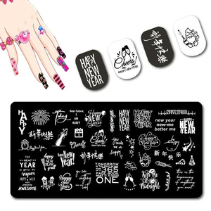 Piastra per Stamping <span class=keywords><strong>Unghie</strong></span> in Acciaio Inossidabile con Disegni del Re Leone, Mappa dell'Africa e Impronte di Zampe, Strumento per Manicure MCBL - Product Image 4