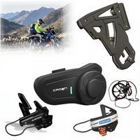 Nouveau système de communication pour moto 100% étanche BT 5.1, casque de moto, interphone noir, intercomunicador pour deux motards