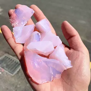 Cristal brut naturel pierre de guérison échantillons minéraux opale rose pierre brute pour la décoration de la maison