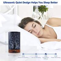Diffuseurs électriques de parfum d'huile essentielle d'aromathérapie en métal d'arbre de forêt noire Humidificateur d'air Diffuseur d'arôme