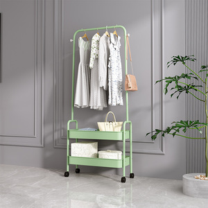 Youhui Floor Standing Clothes <b>Rack</b> With Storage <b>Shelf</b> Portable Coat <b>Rack</b> Minimalist Design For Indoor Use - Product Image 3