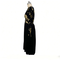 Robe longue d'été pour femme, grande taille, motif floral, style vintage froncé, taille unique, tissée légère