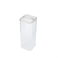 Récipient carré de bonbons d'emballage de tube en plastique PVC transparent et tube carré en PVC transparent
