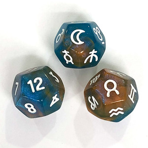 Số lượng lớn D12 xúc xắc thiết lập tùy chỉnh Rune số <span class=keywords><strong>12</strong></span> mặt Acrylic đa diện giá rẻ cho các trò chơi đầy màu sắc - Product Image 4