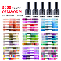 IMTITI échantillon gratuit Logo personnalisé peinture à ongles OEM 3000 couleur tremper hors Gel vernis UV Gel professionnel ongles