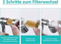 Salle de bain Cuisine 1080 degrés de rotation Extension multifonctionnelle Pivotant Robinet avec élément filtrant
