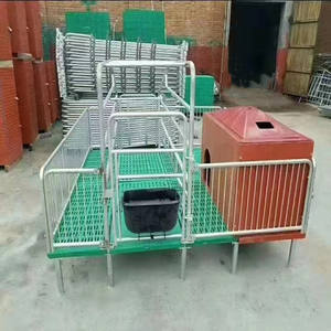 Lit de mise bas pour truies en acier plastique galvanisé personnalisé Cage de maternité utilisée pour l'élevage de porcs - Product Image 4