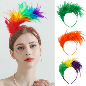 Accessori Moda Fascia Per Capelli Brasile Piuma Di Pavone Copricapo Copricapo Per Capelli Fascia Halloween Per Adulti E O9c9 Bambini Carni