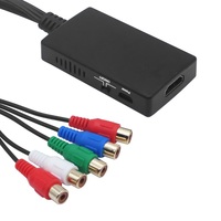 1080P HDMI Composant YPbPr 5RCA RGB Convertisseur Audio Vidéo TV Stick Câble Adaptateur pour PS3 PS4 Roku Projecteur DVD
