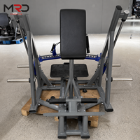 Máquina de remo de espalda con placas de acero para entrenamiento de fuerza y fitness de la parte superior del cuerpo