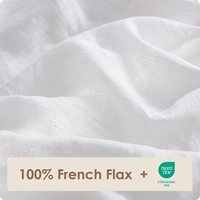 Parure de lit de luxe en lin pur 100% naturel français, draps de lit de qualité supérieure