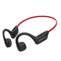 Earbud Nirkabel AS20 In-Ear untuk Olahraga, Tahan Air IPX5, Headset LED 5.2, Konduksi Tulang, Tetap Terhubung, ENC, Sentuh