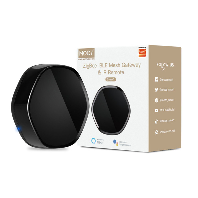 Tuya Smart 2in1 ZigBee for Mesh Hub 38K IR Remote Controller 2in1 Voice Control for Alexa Google Home Smart Home