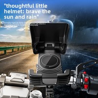 Nouveau support de téléphone pour vélo anti-regard indiscret avec pare-soleil 360° °   Support de téléphone rotatif à verrouillage rapide pour vélo, trottinette électrique et moto