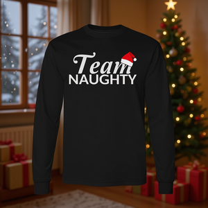 เสื้อยืดแขนยาวทีมเนอตี้ ชุดเข้าชุดสำหรับวันหยุดคริสต์มาส - Product Image 2