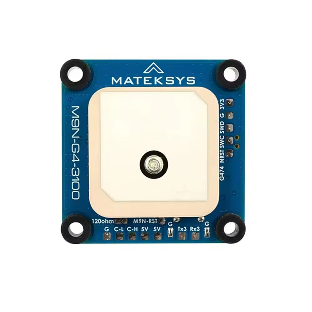MATEKSYS M9N-G4-3100 AP_Periph G474 может узлать NEO-M9N модуль GNSS, магнитометр RM3100, дронекан и UART_MSP для Дронов FPV