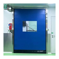 Porte à fermeture éclair rapide en PVC fiable et durable, système de réparation automatique, design moderne, système de contrôle électronique, intérieur étanche