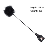 SM Flogger Esclave Plume Chatouiller Fessée Cuir Plume Chatouiller Sexy Fouet Flirt Ticklers