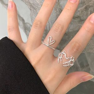 Moda Irregular árbol marchito <span class=keywords><strong>Brach</strong></span> 925 anillo ajustable de plata esterlina - Product Image 4