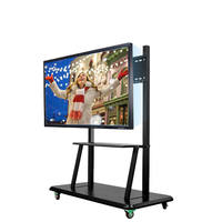 Écran Plat Interactif Tactile au Doigt 4K LCD, Tailles 65 75 85 86 98 110 Pouces, Tableaux Numériques Intelligents pour l'Enseignement Scolaire