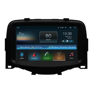 IOKONE Factory Provider Octa Core 2G 32G 2 Din 8 inch Touch Screen Android Car Radio Player For Toyota AYGO 2015-2019