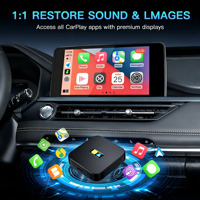 Boîte intelligente Carlink Carbitlink sans fil CarPlay Android Auto avec télécommande, WiFi intégré, Bluetooth, partage d'écran, universelle