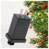 Lumières de fontaine étanches pour Noël, gonflables, avec adaptateur secteur, en matériau PC, lumières LED 12V 7,2 watts, alimentation électrique