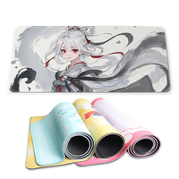 Alas Mouse Custom Kartun Anime Gaming dengan Cetakan Personal untuk Meja