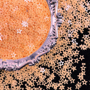 Buatan tangan 1g DIY payet campuran perlindungan lingkungan plastik aksesori dekoratif Flash untuk perhiasan lima sudut desain CINTA - Product Image 3