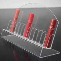 Salon de beauté maquillage acrylique rouge à lèvres organisateur stockage sourcil porte-crayon lèvre organisateur cosmétique stockage présentoir