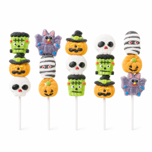Sucettes Guimauves en Gros Personnalisées Halloween : Bonbons Halal Sucrés et Fruitées en Forme de Fantôme, Zombie et Citrouille – Direct Usine - Product Image 2