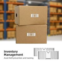 Étiquettes RFID UHF autocollantes 100 pièces 860-960 MHz, étiquettes de sécurité longue portée 18000-6C 96 bits pour systèmes d'antennes antivol de vente au détail