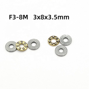 F3-8M Высокоточный плоский небольшой упорный шарикоподшипник BA3 F3-8 Миниатюрный подшипник с латунной клеткой 3x8x3,5 мм - Product Image 5