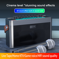 Enceinte Karaoké Tout-en-un SY9 50W avec Deux Micros Sans Fil en Plastique – Système Sonore Portable pour KTV à Domicile, Fêtes et Diffusion en Direct