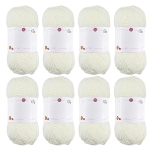 Hilo de Algodón Teñido de 5 Hebras de Grosor Medio, Material para Tejer a Crochet, Hilo Mezclado Hecho a Mano para Bufandas, Muñecas, Zapatos y Otros - Product Image 6