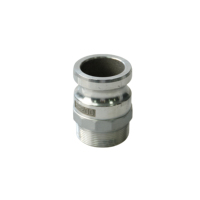 Raccord rapide mâle en alliage d'aluminium de type F 200, 1,6 MPa, résistant aux acides et aux alcalis, pour tuyau d'agriculture, de chantier naval et de quai
