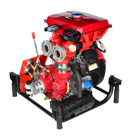 Pompa Listrik GEEMKA 25HP 0.9mpa 2.5 inci Dua Outlet Mesin GX690 Tekanan Tinggi OEM 65mm Pompa Kebakaran Besi Cor