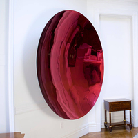 Grand miroir moderne de ciel de jardin en acier inoxydable poli brillant Sculpture d'Anish Kapoor