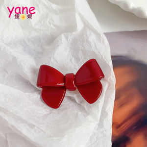 Barrettes à cheveux papillon pour enfants, design <span class=keywords><strong>Goody</strong></span>, satin, 4,5 cm, faites à la main, écologiques - Product Image 3