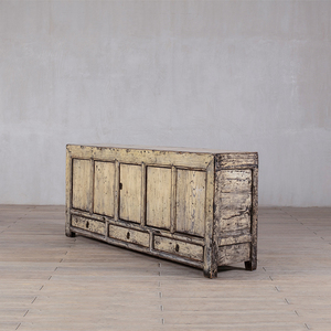 <span class=keywords><strong>Mueble</strong></span> <span class=keywords><strong>de</strong></span> Almacenamiento <span class=keywords><strong>de</strong></span> Madera Maciza Blanca Envejecida <span class=keywords><strong>de</strong></span> Estilo Rústico Francés, Apto para Sala <span class=keywords><strong>de</strong></span> Estar y Dormitorio - Product Image 3