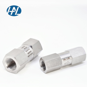 Thép không gỉ kiểm tra van áp lực cao nữ chủ đề nội bộ NPT kiểm tra van 1/8in, 1/4in, 3/8in, 1inch - Product Image 1