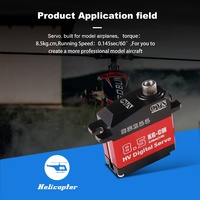 CYS CYS-S8255 Servo numérique métallique sans noyau pour micro-aile fixe, couple de 8,5 kg, alimenté par batterie, pour voiture RC de 5 kg