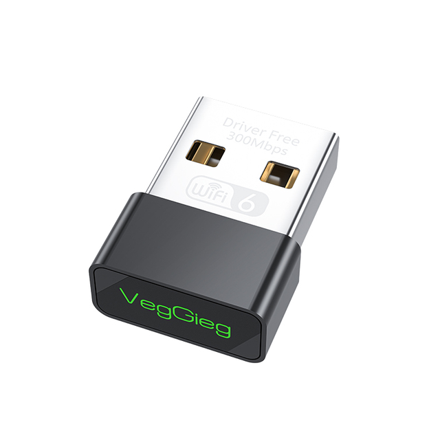 Veggieg High Quality Wifi Adapter for Desktop/laptop Mini 300MBPS Support High Power Wireless USB Adapter Network Card