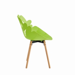 Chaise de salle à manger moderne en plastique PP avec accoudoirs en <span class=keywords><strong>bois</strong></span> massif, chaise de salon pour salon et restaurant - Product Image 5