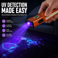 Lampe torche multifonctionnelle Brightenlux EDC 1000LM UV COB avec pointeur laser, magnétique, rechargeable, style stylo, USB-C IP44