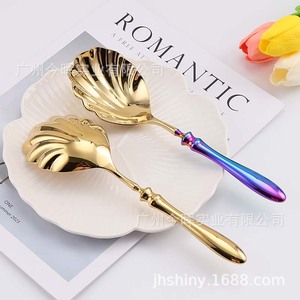 Shiny-Jh <b>Shell</b> Spoon 18 10 Stainless Steel <b>Mirror</b> Polished For Party Tableware Decorations - Product Image 4