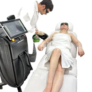 30% discount 2024 switchable adjustable spot ice titanium 755 808 1064nm lazer diode laser hair removal machine Price