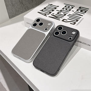 Custodia in Pelle PU Opaca con Motivo Lychee, si Adatta Istantaneamente all'iPhone 16 15 Pro Max, Cover con Ampia Finestra per Telefono Cellulare - Product Image 2